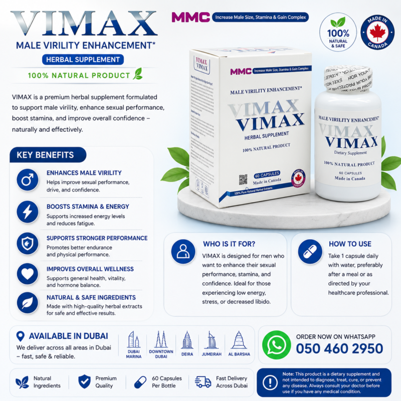 Vimax Dietary Supplement Made In Canada