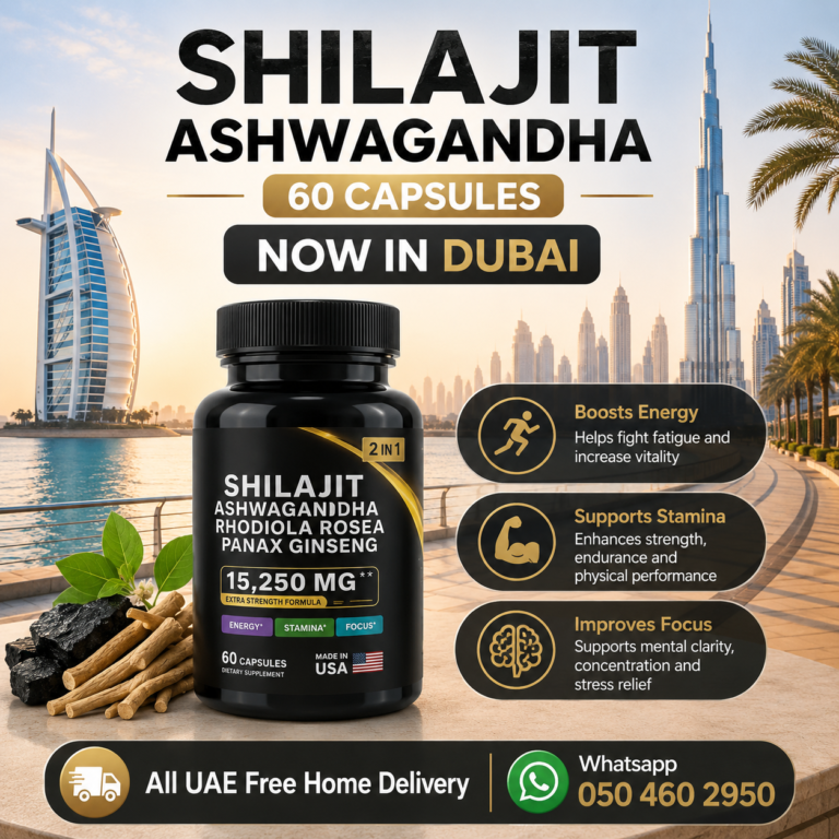Shilajit Ashwagandha 60 Capsules Now In Dubai At Best Price