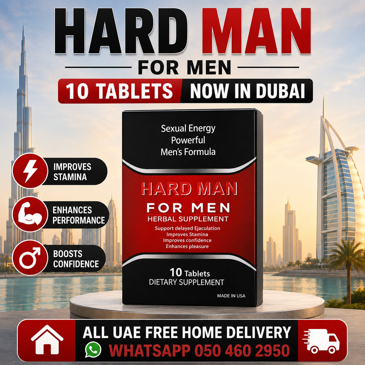 Hard Man For Men 10 Tablets Now In Dubai At Best Price Hard Man For Men 10 Tablets Now In Dubai At Best Price