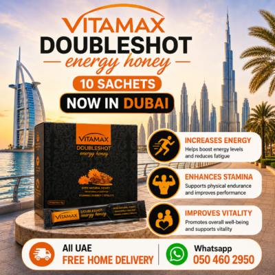 Vitamax Doubleshot Energy Honey 10 Sachets Now In Dubai