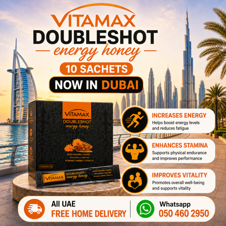 Vitamax Doubleshot Energy Honey 10 Sachets Now In Dubai
